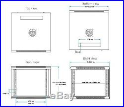 12U 35 Depth Server Rack Enclosure Cabinet