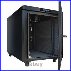12U 35 Inch Depth Silent Sound-proof Server Rack Network IT Cabinet Enclosure