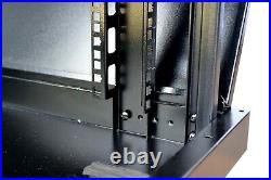 12U 900 Premium Server Rack Cabinet Enclosure-Wheels-Thermosystem-LCD Screen