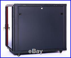 12U Rack Cabinet 35'' Deep Server Enclosure/Free Accessories & Shipping