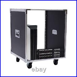 12U Rolling Network Server Data Cabinet Enclosure Rack Built-in Handles 12U Rolling Network Server Data Cabinet Enclosure Rack Built-in Handles