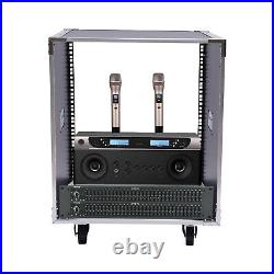 12U Rolling Network Server Data Cabinet Enclosure Rack Built-in Handles 12U Rolling Network Server Data Cabinet Enclosure Rack Built-in Handles