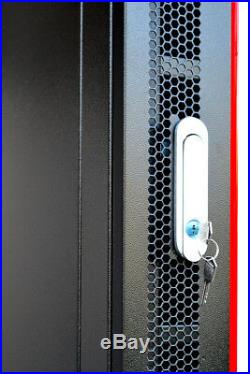 12U Server Enclosure Rack Cabinet 24'' Depth Wall/Floor Server Rack Enclosure