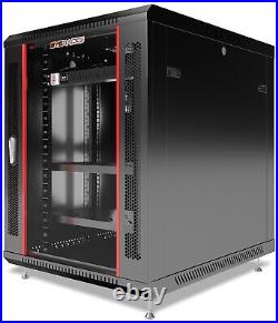 12U Server Rack Cabinet 35'' (900 mm) Depth Sysracks Enclosure Accessories
