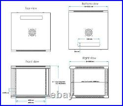 12U Server Rack Cabinet Enclosure Premium Series Sysracks 35 Depth