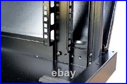 12U Server Rack Cabinet Premium Enclosure 900 Wheels-Thermosystem-LCD Screen