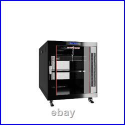 12U Server Rack Cabinet Premium Network Enclosure 35 Depth Data Cabinet wheels