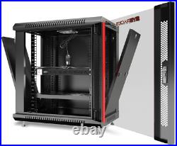 12U Sysracks Wall Mount IT Data Network Server Rack Cabinet Enclosure 18 Depth