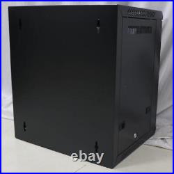 12U Wall Mount Network Server Cabinet Enclosure Rack with Cooling Fan Office NEW