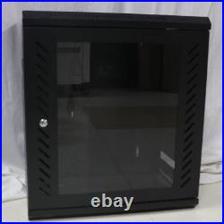 12U Wall Mount Network Server Cabinet Enclosure Rack with Cooling Fan Office NEW