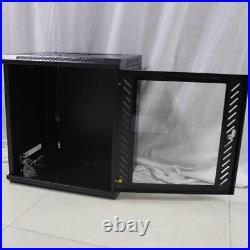 12U Wall Mount Network Server Cabinet Enclosure Rack with Cooling Fan Office NEW