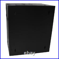 12U Wall Mount Network Server Cabinet Enclosure Rack with Cooling Fan Office NEW