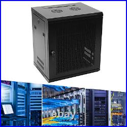 12U Wall Mount Network Server Data Cabinet Enclosure Rack Door Lock 132.28lbs