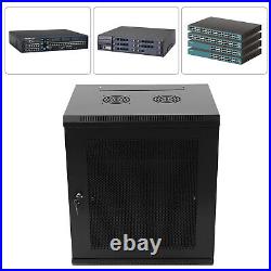 12U Wall Mount Network Server Data Cabinet Enclosure Rack Lockable 60kg Load