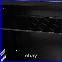 12U Wall Mount Network Server Data Cabinet Enclosure Rack Lockable Door Black