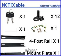 12u Wall Mount Server Cabinet Network Rack Enclosure Locking Glass Door By Netec