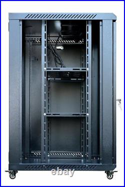 15U 24 Deep Wall Mount IT Network Server Rack Cabinet Enclosure. FREE ACCESSORY