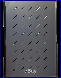 15U 35 Inch Depth Server Rack Cabinet Enclosure Wheels-Thermosystem-LCD Scree