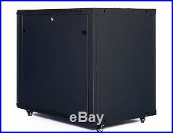 15U IT Portable Server Rack Cabinet 35 Inch Depth Data Rack Enclosure FREE BONUS