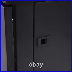 15U Network Cabinet Server Data Wall Mount 18'' Depth Rack Enclosure Glass Door