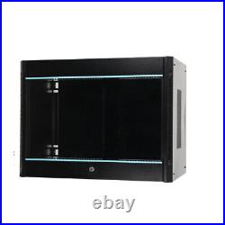 15U Network Server Data Cabinet Wall Mount Rack Enclosure Glass Locking Door