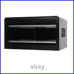 15U Network Server Data Cabinet Wall Mount Rack Enclosure Glass Locking Door