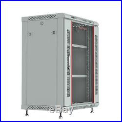 15U Rack Server Cabinet GRAY 24 Depth Enclosure/Free Shipping & Accessories