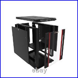 15U Server Rack Portable Under Desc Cabinet Enclosure (24w x35d x30h)