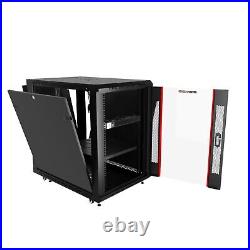 15U Server Rack Portable Under Desc Cabinet Enclosure (24w x35d x30h)