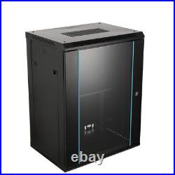 15U Server Rack Wall Mount Cabinet Locking Networking Data Enclosure Door Lock 15U Server Rack Wall Mount Cabinet Locking Networking Data Enclosure Door Lock