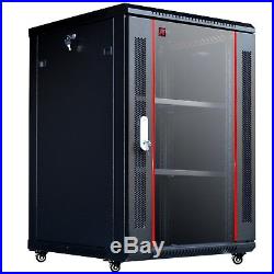 18U 18 Deep Server Rack Enclosure Cabinet Best Wall/Floor Rack