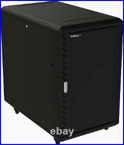 18U 19 Server Rack Cabinet 4 Post Adjustable Depth 6-32 Equipment Enclosure