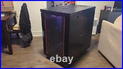 18U 24 Deep IT Server Rack Cabinet Enclosure Lockable 19