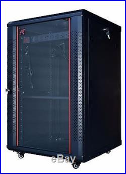 18U 24 Deep Server Rack Cabinet Enclosure