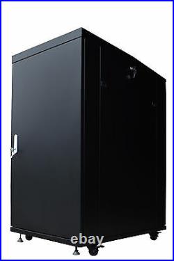 18U 32 Deep Server Rack Data Cabinet It Network Enclosure Accessories Over $150