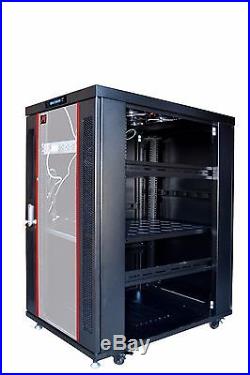 18U 35 Deep Server IT Telecommunication Network Data Rack Cabinet Enclosure