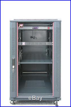 18U 39 Deep Server Rack Enclosure Cabinet IT Data Network Server Rack Cabinet