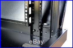18U IT Portable Server Rack Cabinet 24 Inch Depth Rack Enclosure Premium Series