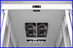 18U Rack 35 Inch Deep Server Cabinet IT Data Network Rack Enclosure Gray Colour