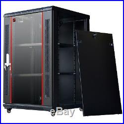 18U Server Rack Enclosure 18 Depth Wall/Floor Rack Cabinet/Free Accessories