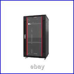 18U Server Rack IT Network Cabinet Box Data Enclosure (24w x24d x35)