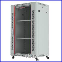 18U Wall Moun Network IT Server Cabinet Enclosure Rack Case Lockable Accessories