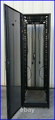 19 Inch Apc Ar3100 Ap7541 42u Rolling Cabinet Server Rack Enclosure