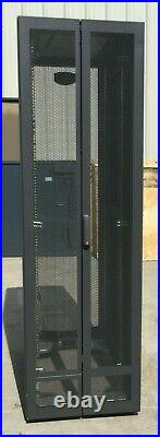 19 Inch HP Compaq 10000 42u Rolling Cabinet Server Rack Enclosure