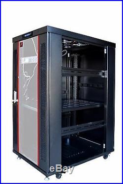 22U 35 Deep Server Rack Enclosure IT Data Network Server Rack Cabinet