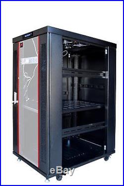 22U 35 Depth IT & Telecom Server Rack Cabinet Enclosure. CDM + Bonus Free