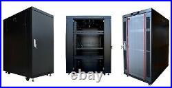 22U 39 Deep 19 IT Data Free Standing Server Rack Cabinet Enclosure Accessories