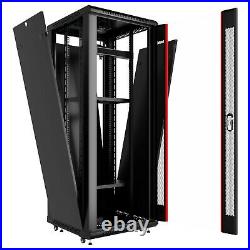 22U IT Rack 24 inch Depth Server Cabinet Data Network Enclosure with Accessories