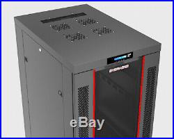 22U Rack 32 Inch Deep Server Cabinet IT Data Network Enclosure