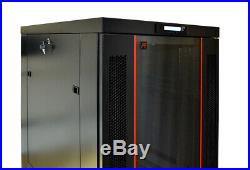 22U Server Rack Cabinet 32 Depth IT Data Enclosure/Free Accessories & Shipping